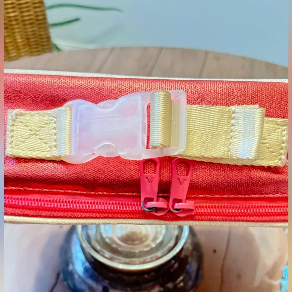 STATE Kids Travel Case in Coral Pink with Cream Trim
